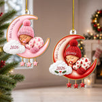Baby-First-Christmas-Gifts,-Cute-Baby-Sleeping-On-Moon-3D-Relief-Personalized-Ornament-1