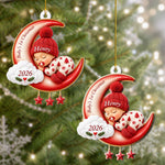 Baby-First-Christmas-Gifts,-Cute-Baby-Sleeping-On-Moon-3D-Relief-Personalized-Ornament-2