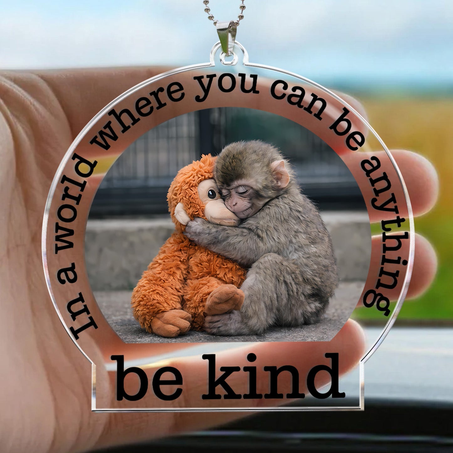 Baby_Punch_Monkey_Be_Kind_Punch_The_Abandoned_Baby_Monkey_Gift_For_Animal_Lover_Rear_View_Mirror_Accessory_3