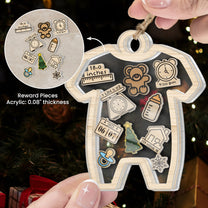 Baby's First Christmas For Grandchild, New Parents - Personalized Shaker Ornament