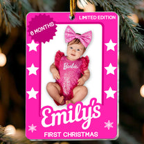 Baby's First Christmas Toy Box - Personalized Acrylic Photo Ornament