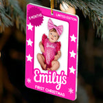 Baby's First Christmas Toy Box - Personalized Acrylic Photo Ornament