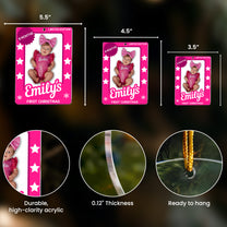 Baby's First Christmas Toy Box - Personalized Acrylic Photo Ornament