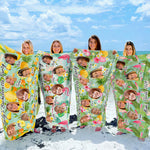 Bachelorette Party Towel Gift For Friends - Personalized Photo Beach Towel