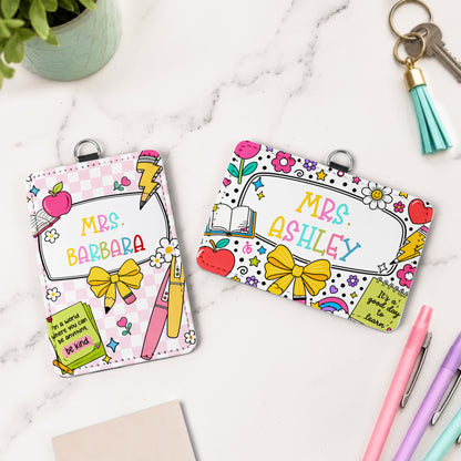 Back To School Teacher Gifts Classroom Supplies - Personalized Badge Holder