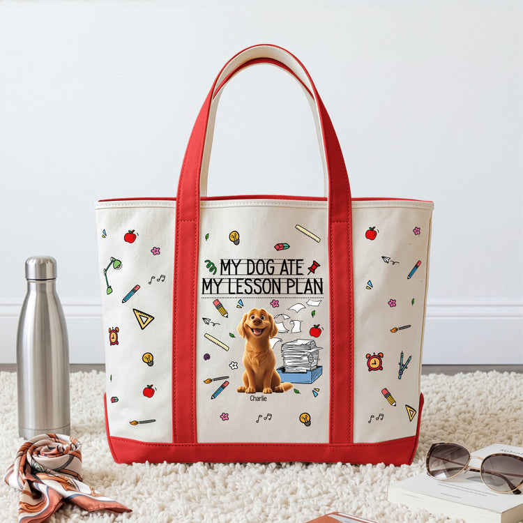 Back-To-School-Gift-For-Teacher-My-Dog-Ate-My-Lesson-Plan-Personalized-Tote-Bag-1