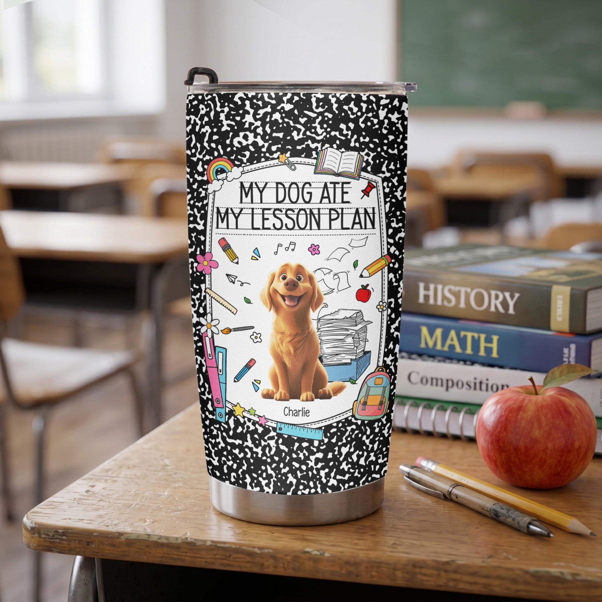 Back-To-School-Gift-For-Teacher-My-Dog-Ate-My-Lesson-Plan-Personalized-Tumbler-1