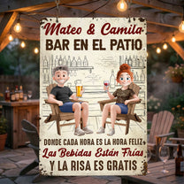 Backyard-Bar-Patio-Spanish-Bar-En-El-Patio-Personalized-Metal-Sign-1