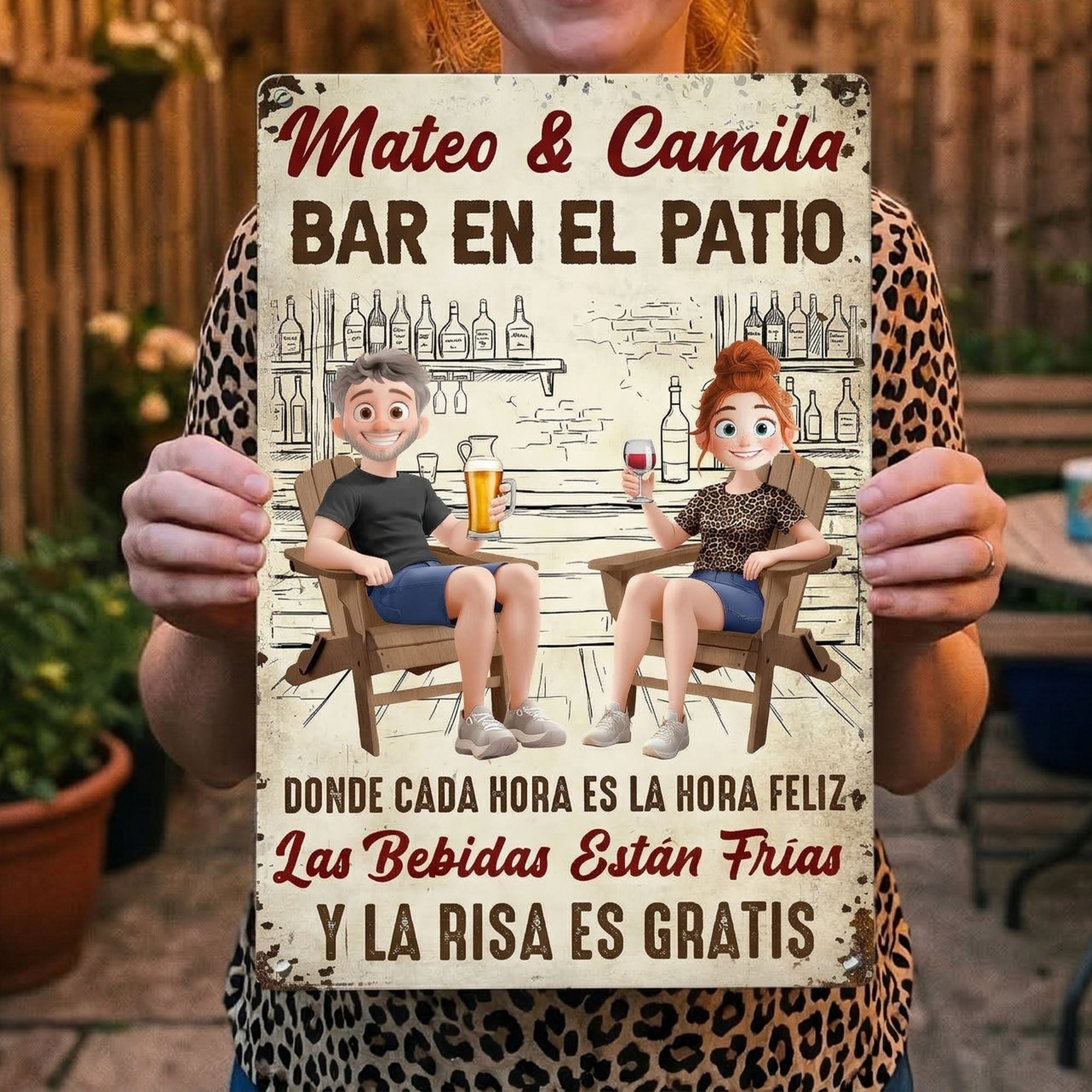 Backyard-Bar-Patio-Spanish-Bar-En-El-Patio-Personalized-Metal-Sign-2