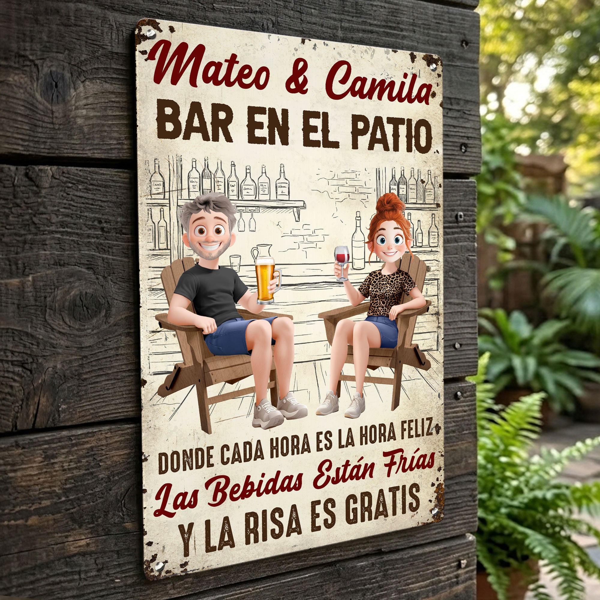 Backyard-Bar-Patio-Spanish-Bar-En-El-Patio-Personalized-Metal-Sign-3