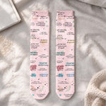 Bad B*tch Affirmations - For Coworkers, Friends, Self Gift - Personalized Socks