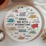 Bad B*tch Affirmation Gifts For Friends, Coworkers - Personalized Coaster