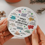 Bad B*tch Affirmation Gifts For Friends, Coworkers - Personalized Coaster