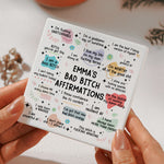 Bad B*tch Affirmation Gifts For Friends, Coworkers - Personalized Coaster