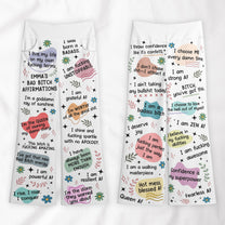 Bad B*tch Affirmation - Personalized Wide Leg Pants