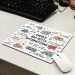 Bad B*tch Affirmations - Custom Shape Mouse Pad