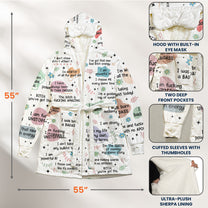 Bad B*tch Affirmations - Personalized Hooded Robe