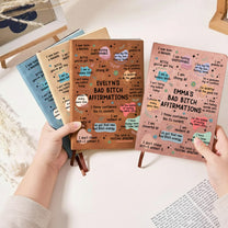 Bad B*tch Affirmations - Personalized Leather Journal