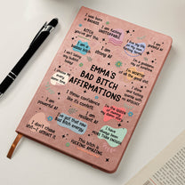 Bad B*tch Affirmations - Personalized Leather Journal