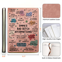 Bad B*tch Affirmations - Personalized Leather Journal