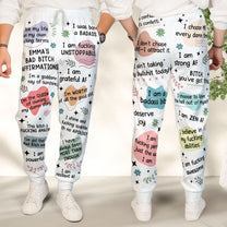 Bad B*tch Affirmations - Personalized Sweatpants