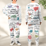 Bad B*tch Affirmations - Personalized Sweatshirt And Sweatpants Set