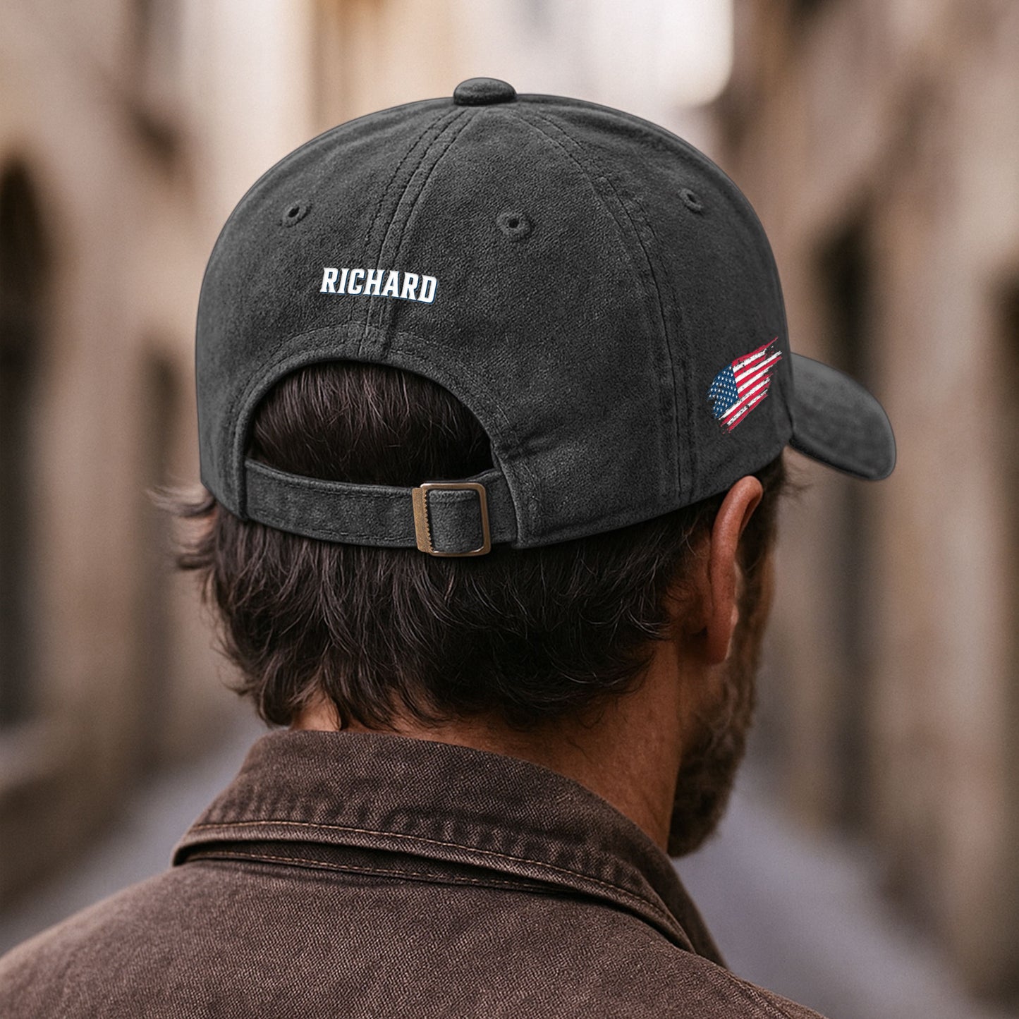 Bad Day To Be A Hot Dog - Personalized Distressed Denim Cap