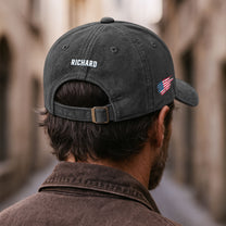 Bad Day To Be A Hot Dog - Personalized Distressed Denim Cap