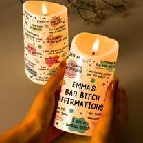 Bad B*tch Affirmations - Personalized LED Candle