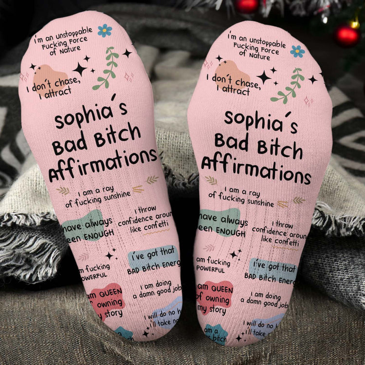 Bad-BTch-Affirmations-For-Coworkers,-Friends,-Self-Gift-Personalized-Socks-1