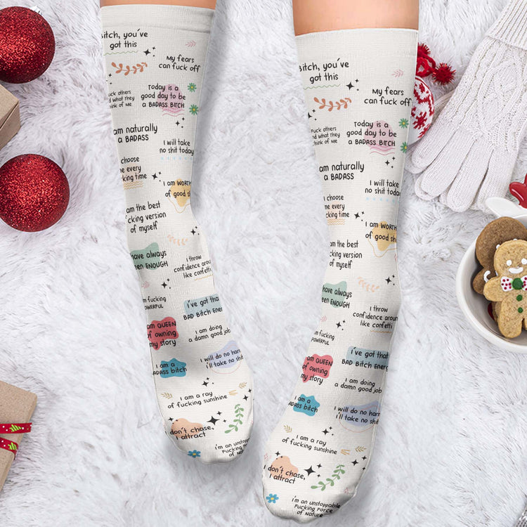 Bad-BTch-Affirmations-For-Coworkers,-Friends,-Self-Gift-Personalized-Socks-4
