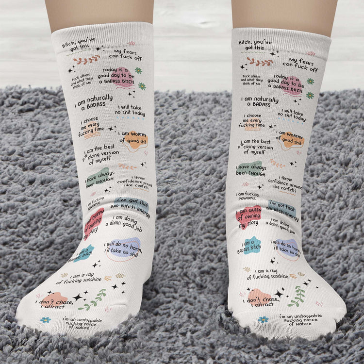 Bad-BTch-Affirmations-For-Coworkers,-Friends,-Self-Gift-Personalized-Socks-6