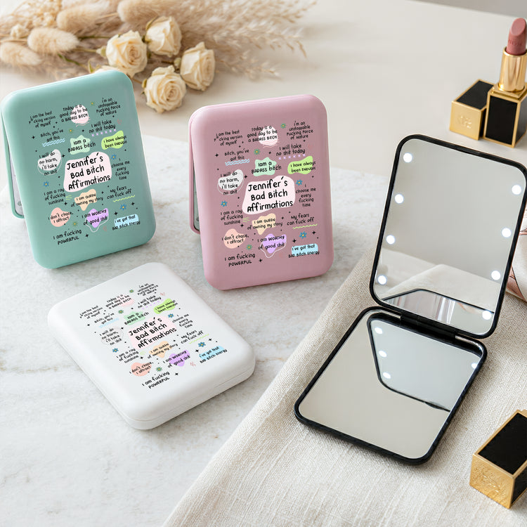 Bad-BTch-Affirmations-For-Coworkers,-Friends,-Self-Gift-With-LED-Light-Personalized-Mirror-2