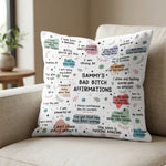 Bad-BTch Affirmations Funny Gift For Friends, Coworkers - Personalized Pillow Cover 3