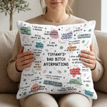Bad-BTch Affirmations Funny Gift For Friends, Coworkers - Personalized Pillow Cover 4