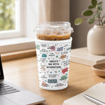 Bad-BTch Affirmations Funny Gift For Her - Personalized Iced Coffee Sleeve 3