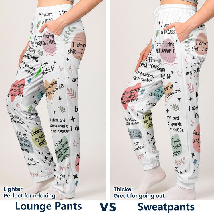 Bad-B*tch-Affirmations-Custom-Gifts-For-Her-Friends-Coworkers-Personalized-Lounge-Pants