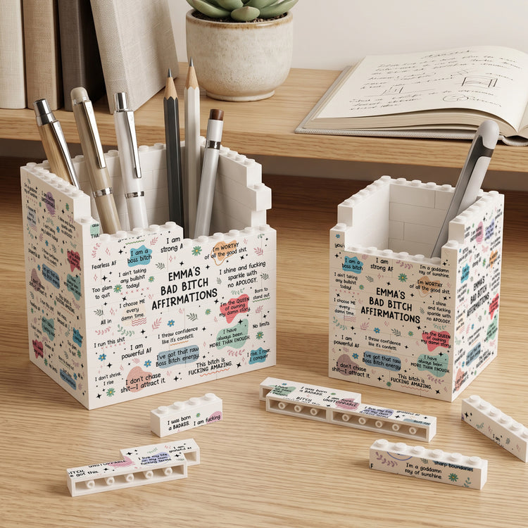 Bad-Btch-Affirmations-Gifts-For-Her-Coworkers-Friends-Personalized-Pen-Holder-3