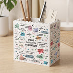 Bad-Btch-Affirmations-Gifts-For-Her-Coworkers-Friends-Personalized-Pen-Holder-4