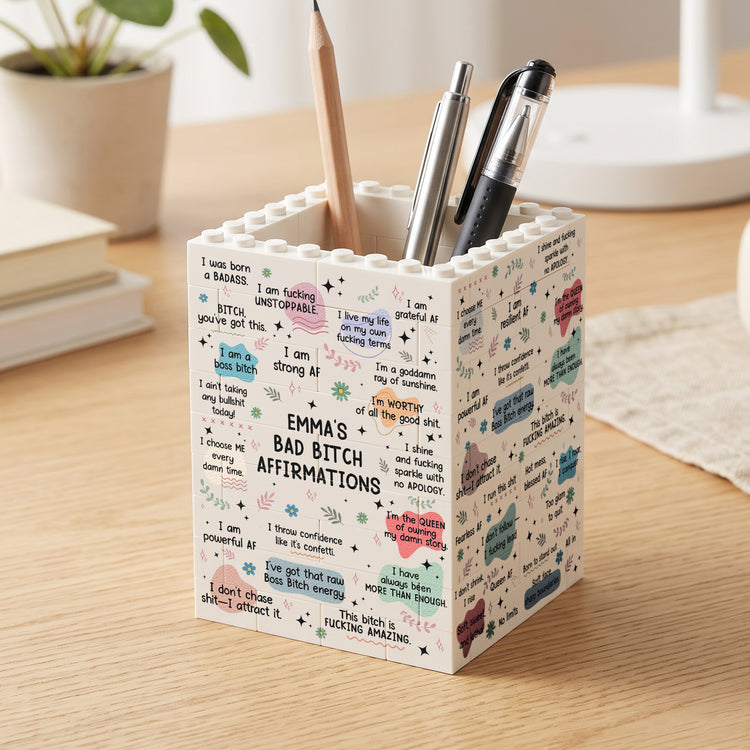 Bad-Btch-Affirmations-Gifts-For-Her-Coworkers-Friends-Personalized-Pen-Holder-5