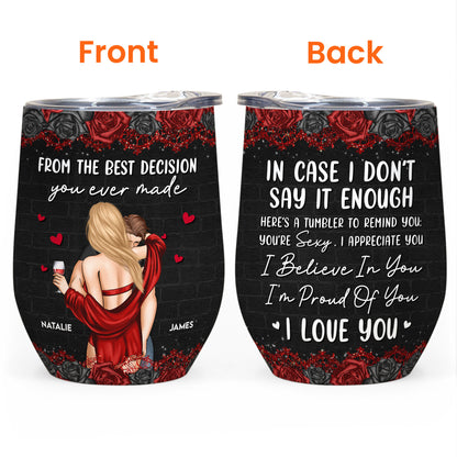 Bae I Love You - Personalized Wine Tumbler