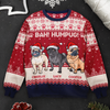 Bah Hum Pug Dog Lovers - Personalized Ugly Sweater