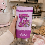 Bakers-Gonna-Bake,-Custom-Name-&-Birth-Flower-Gift-For-Baking-Lovers,-Her,-Grandma,-Mom-Personalized-Apron-0