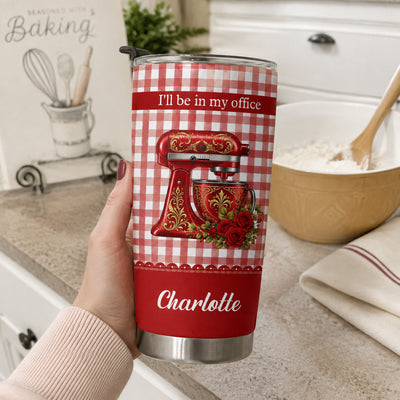 Bakers Gonna Bake, Custom Name & Birth Flower Gift For Baking Lovers, Her, Grandma, Mom - Personalized Tumbler