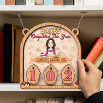 Bakes Completed This Year - Personalized Hanging Counter