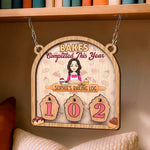 Bakes Completed This Year - Personalized Hanging Counter