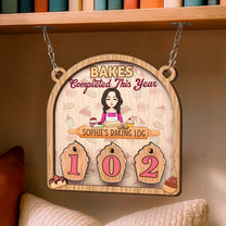 Bakes Completed This Year - Personalized Hanging Counter