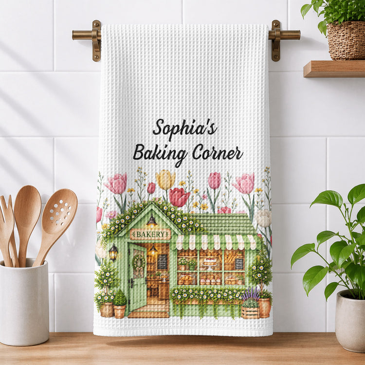 Baking-Corner-With-Birth-Month-Flower-Gift-For-Baking-Lovers-Personalized-Kitchen-Towel-1