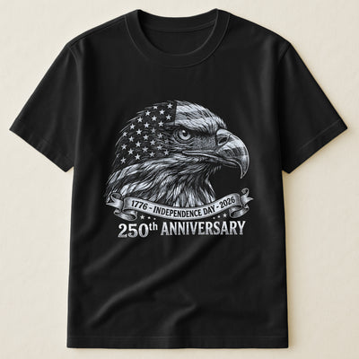 Bald Eagle Usa 250Th Anniversary Monochrome - Shirt