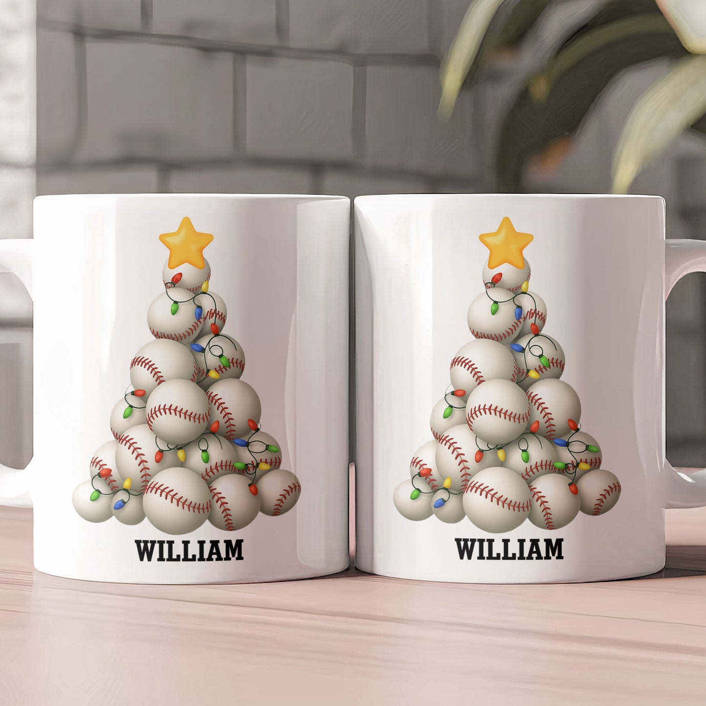 Ball Sport Lover Christmas Tree - Personalized Mug